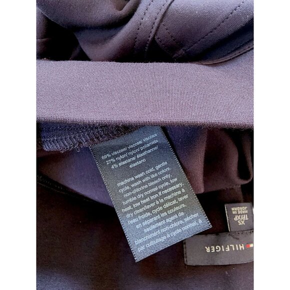 Tommy Hilfiger Skinny Slim Pants Leggings Navy Pull On Pockets Women's Sz XS New - Picture 5 of 6